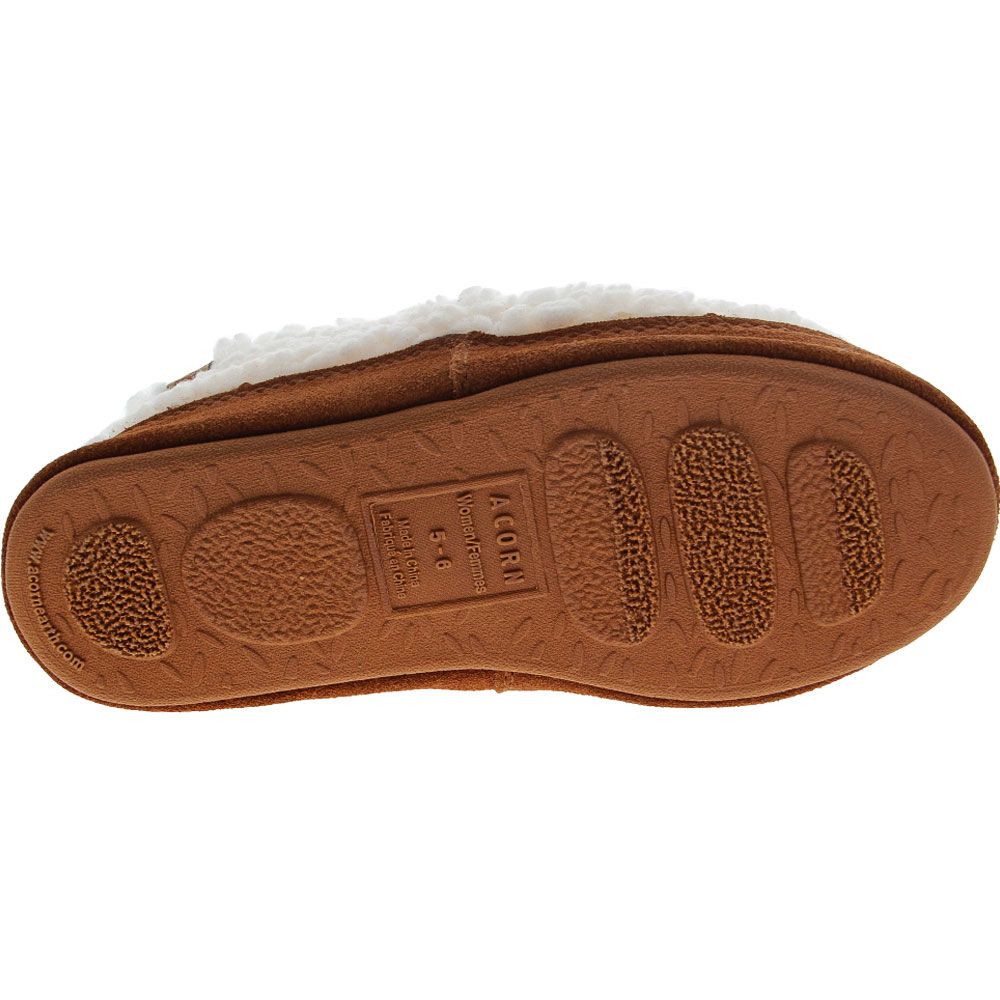 Acorn Moc Slippers - Womens White Sole View