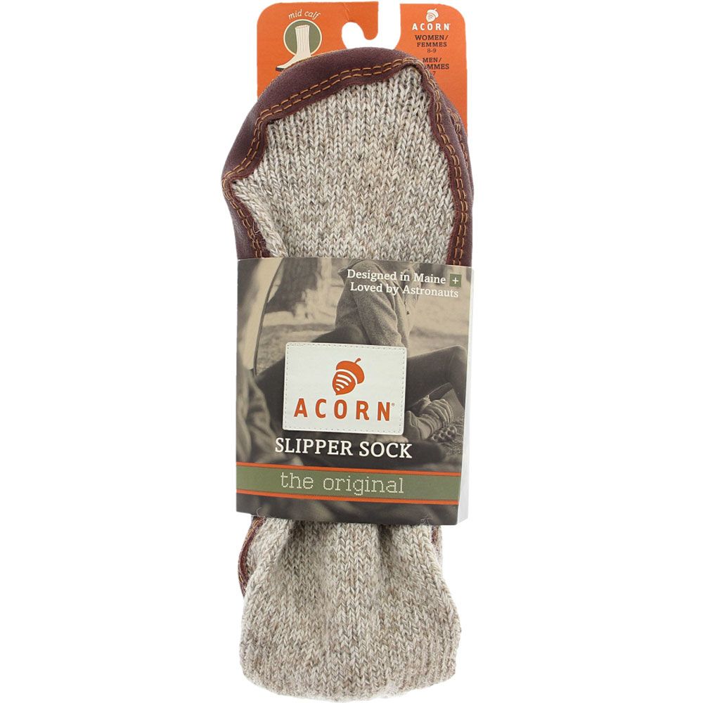 Acorn Slipper Sock Slippers - Womens Grey Side View