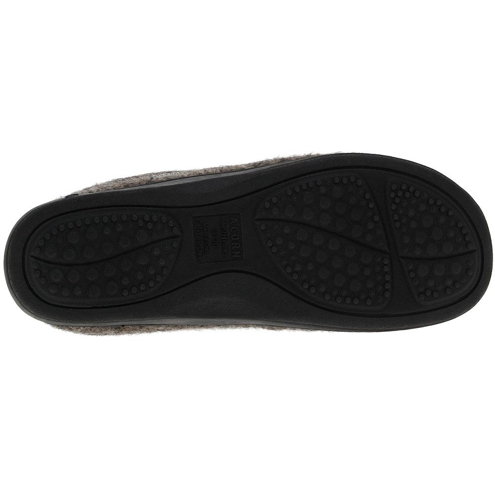 Acorn Digby Gore Slippers - Mens Grey Sole View