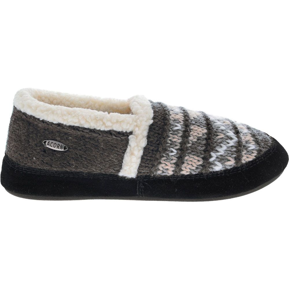 Acorn Nordic Moc Slippers - Womens Grey Side View