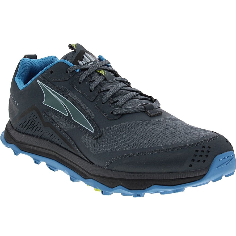 Altra Lone Peak 5 Trail Running Shoes - Mens Blue Lime