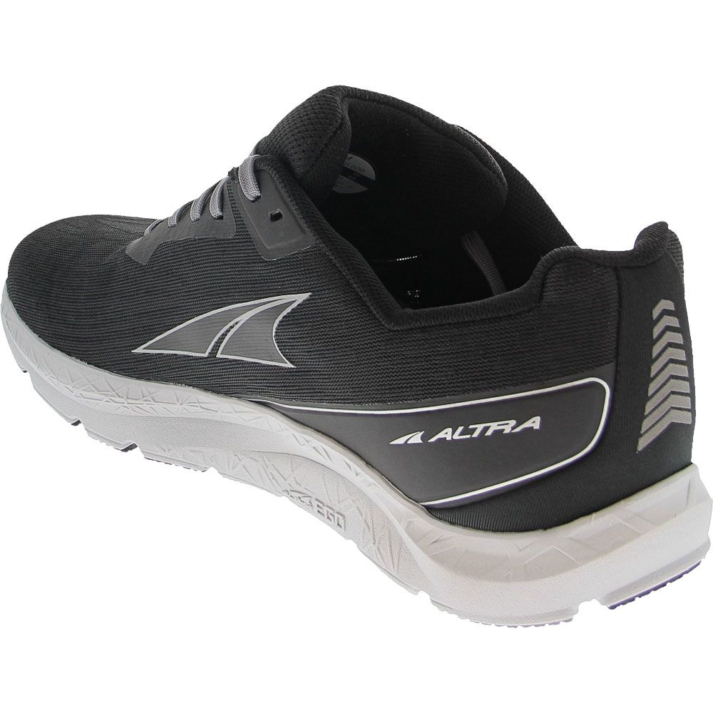 Altra Rivera Running Shoe - Mens Black Gray Back View