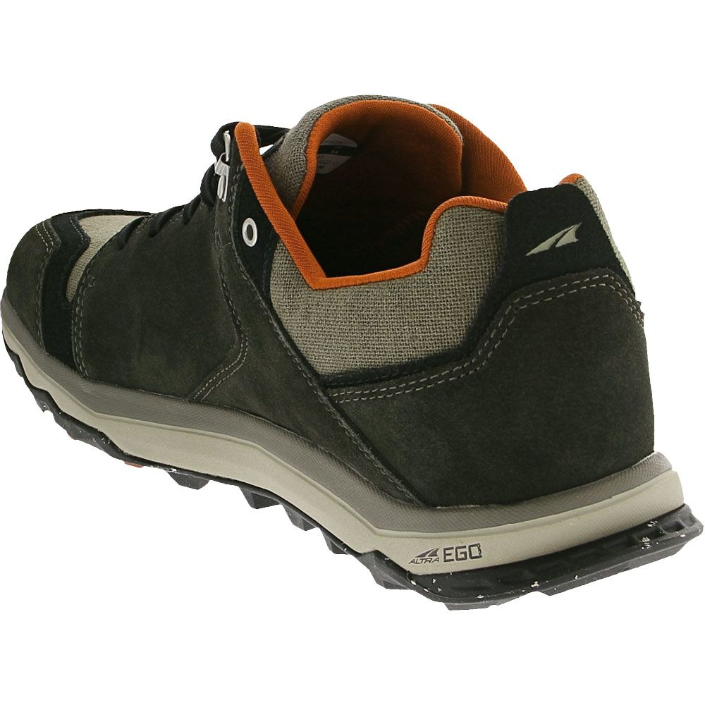 Altra Lone Peak Alpine Hiking Shoes - Mens Forest Night Back View