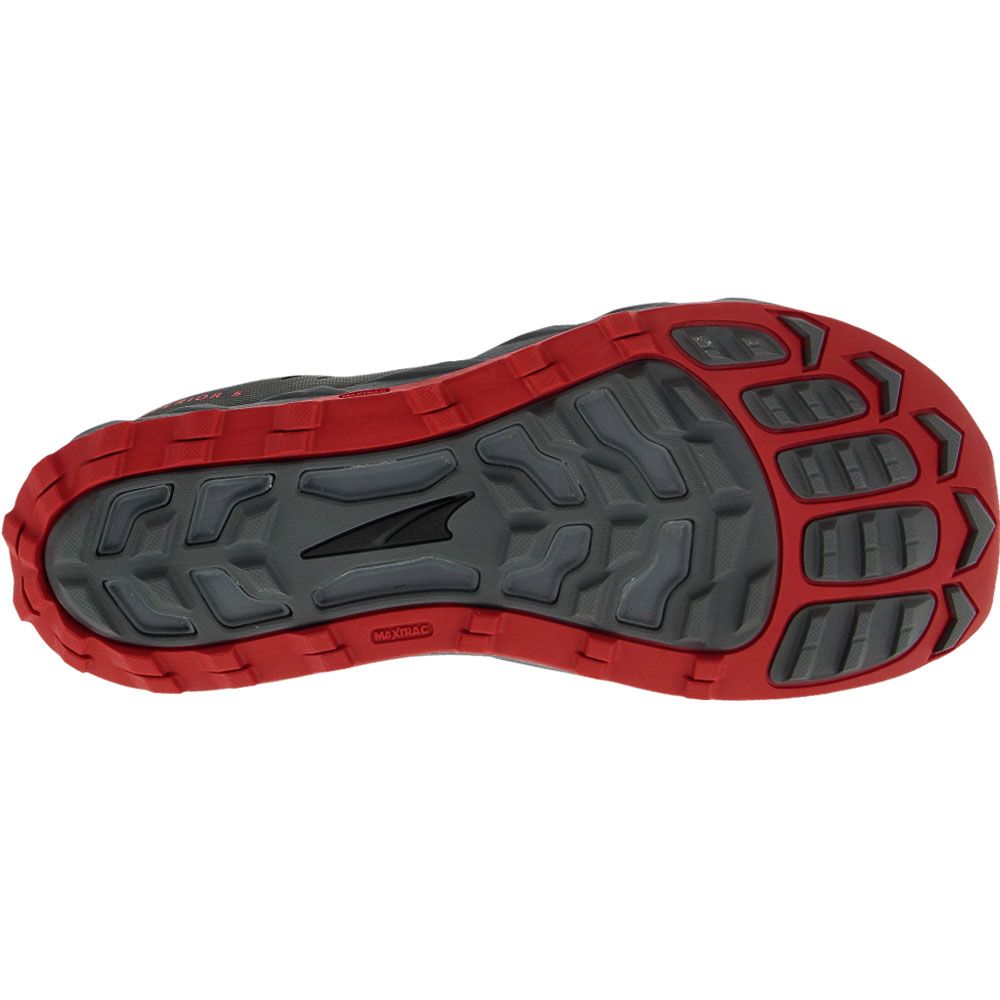 Altra Superior 5 Mens Trail Running Shoes Black Red Sole View