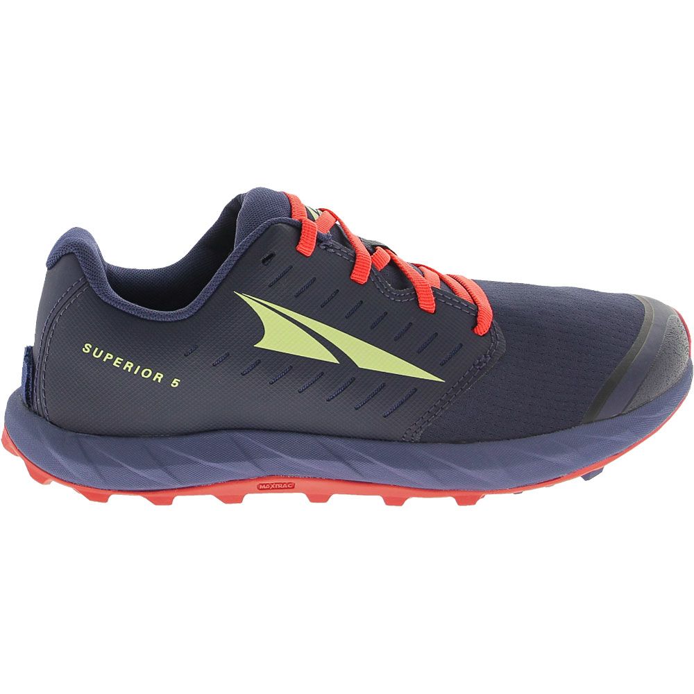 Altra Superior 5 Trail Running Shoes - Womens Dark Blue Side View