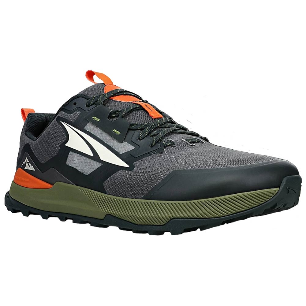 Altra Lone Peak 7 Trail Running Shoes - Mens Black Gray