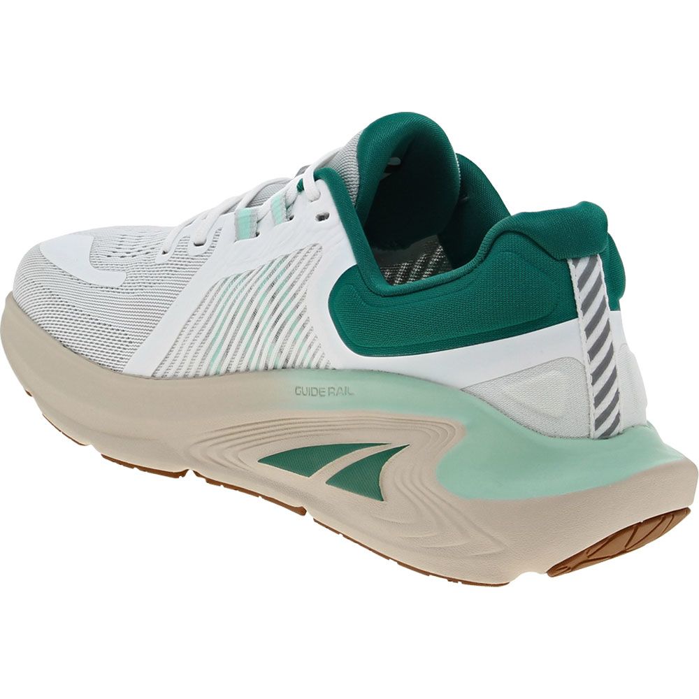 Altra Paradigm 7 Running Shoes - Womens White Green Back View