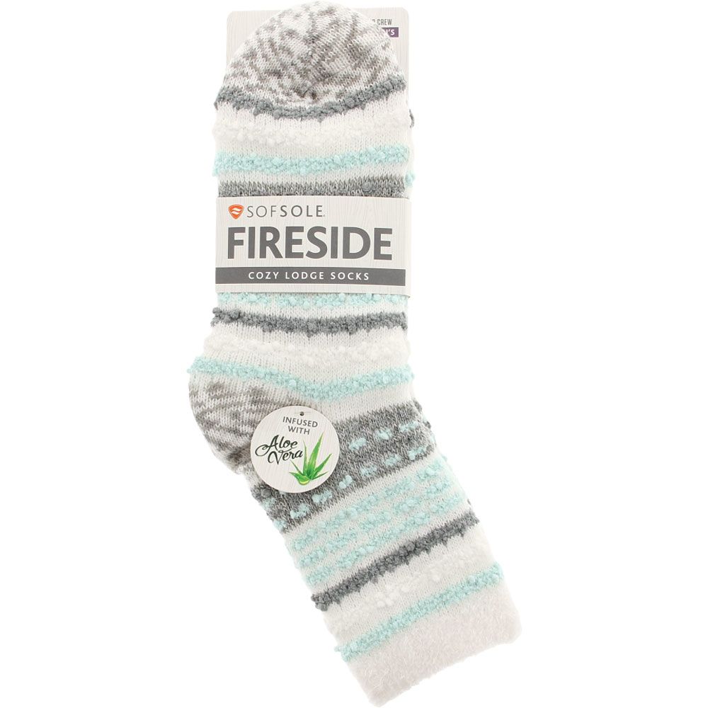 Implus SofSole Fireside Its Poppin Socks - Womens Blue White View 2