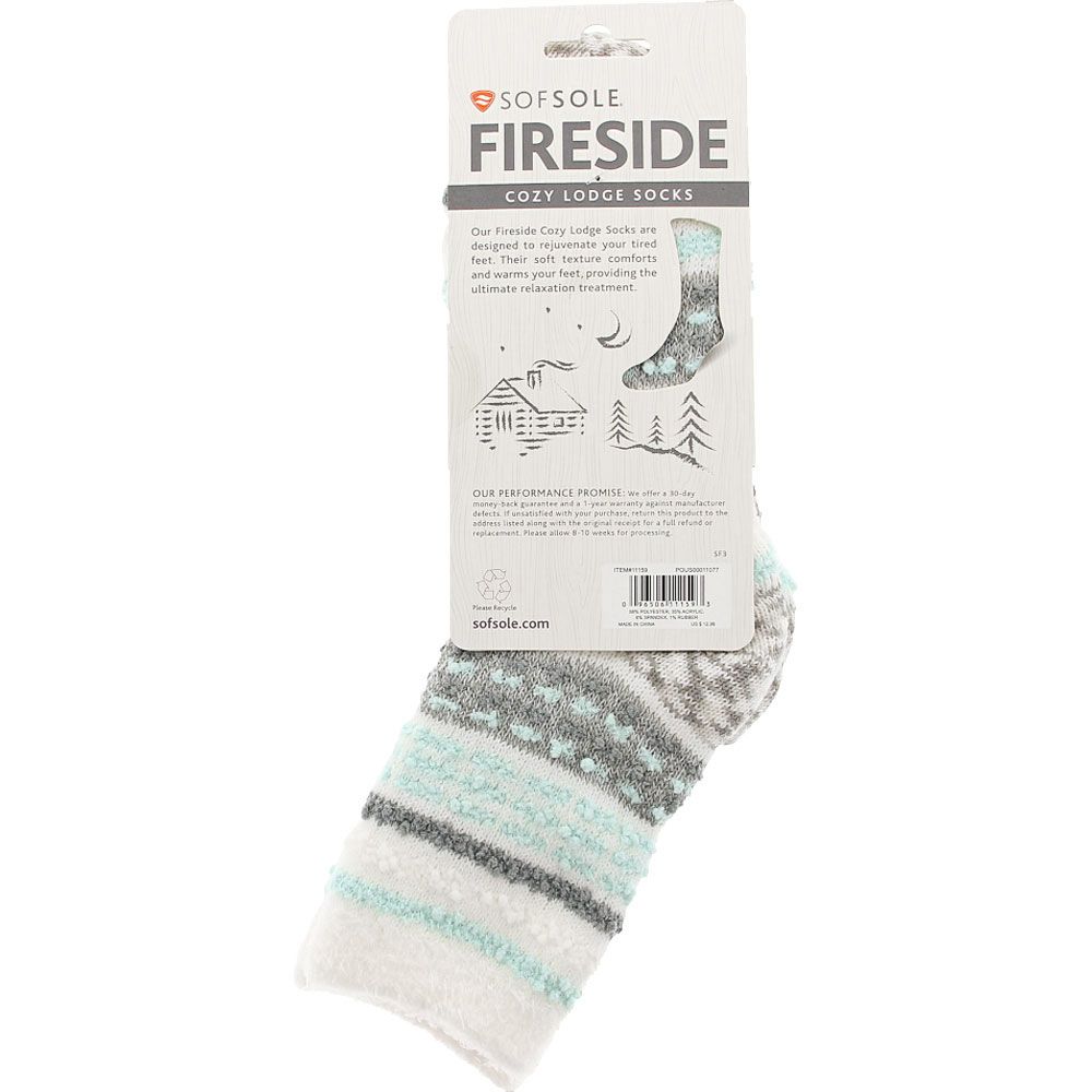Implus SofSole Fireside Its Poppin Socks - Womens Blue White View 3