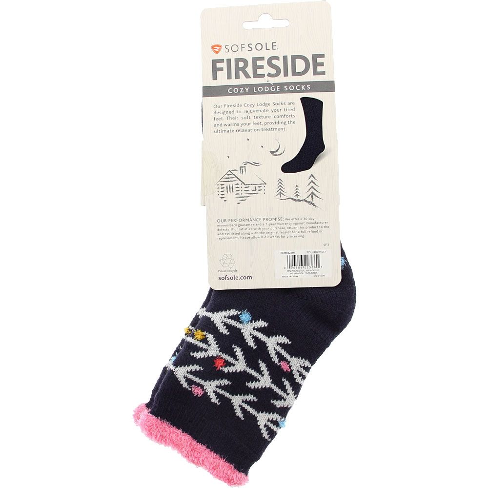 Implus SofSole Fireside Arrow Dots Socks - Womens Navy View 3