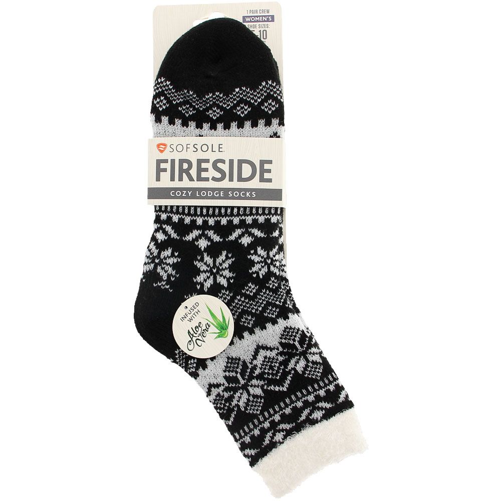 Implus SofSole Fireside Modern Nordic Socks - Womens Black View 2