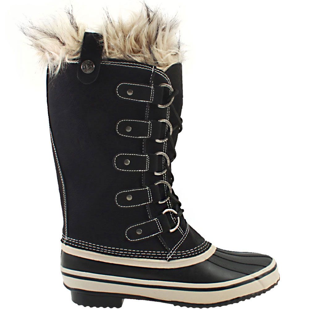 Absolute Canada Panorama 2 Winter Boots - Womens Black Side View