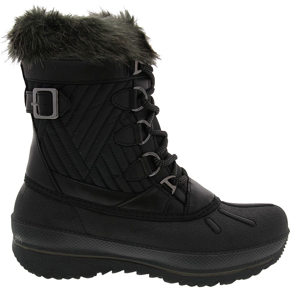 Absolute Canada Leah Winter Boots - Womens Black Side View