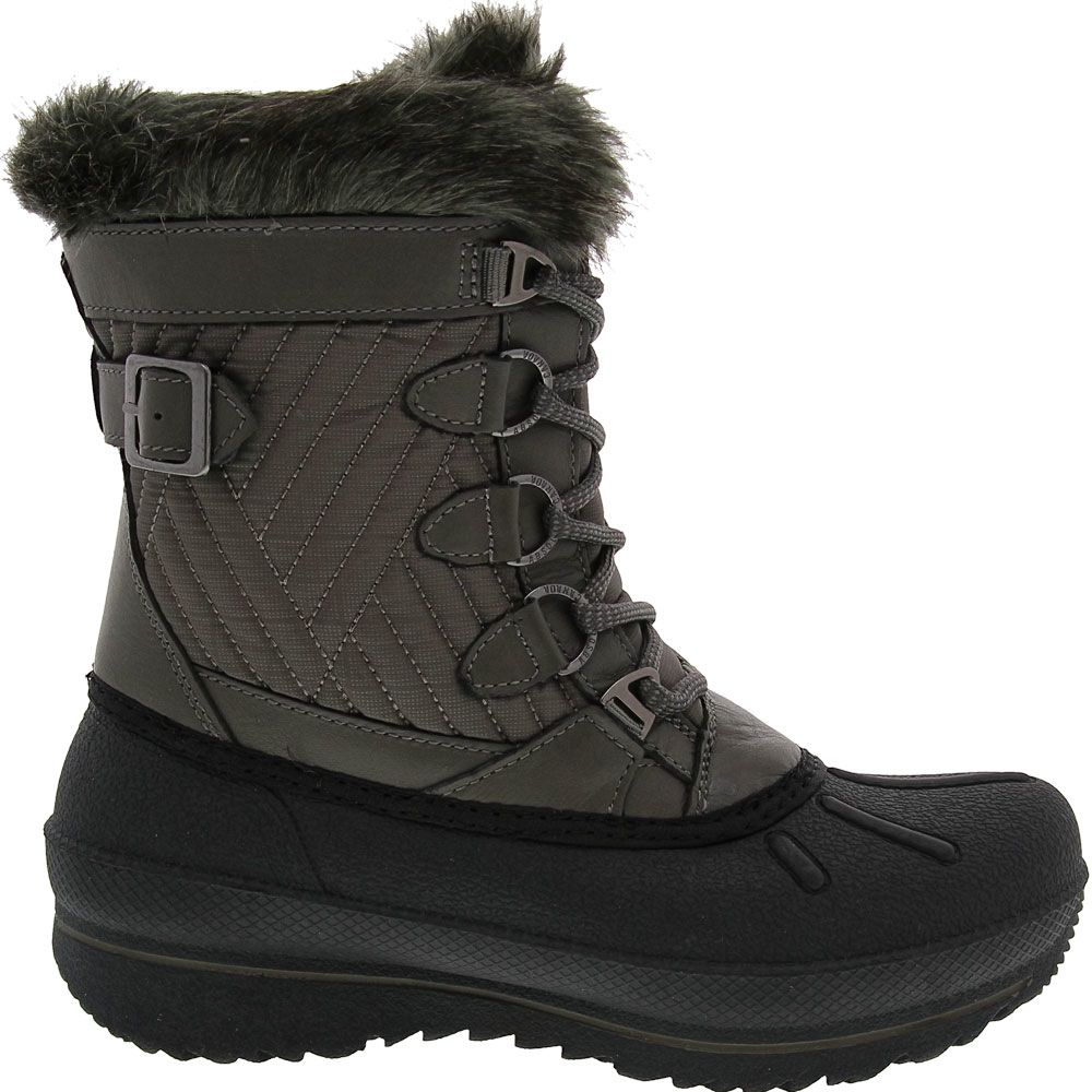 Absolute Canada Leah Comfort Winter Boots - Womens Charcoal