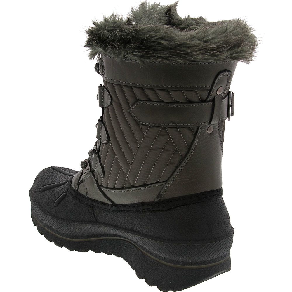 Absolute Canada Leah Winter Boots - Womens Charcoal Back View