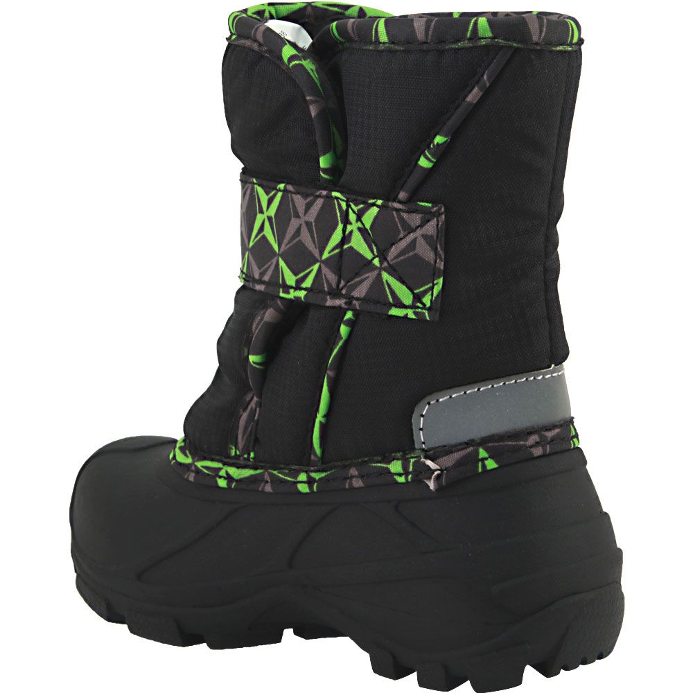 Absolute Canada Lumino Winter Boots - Baby Toddler Green Back View