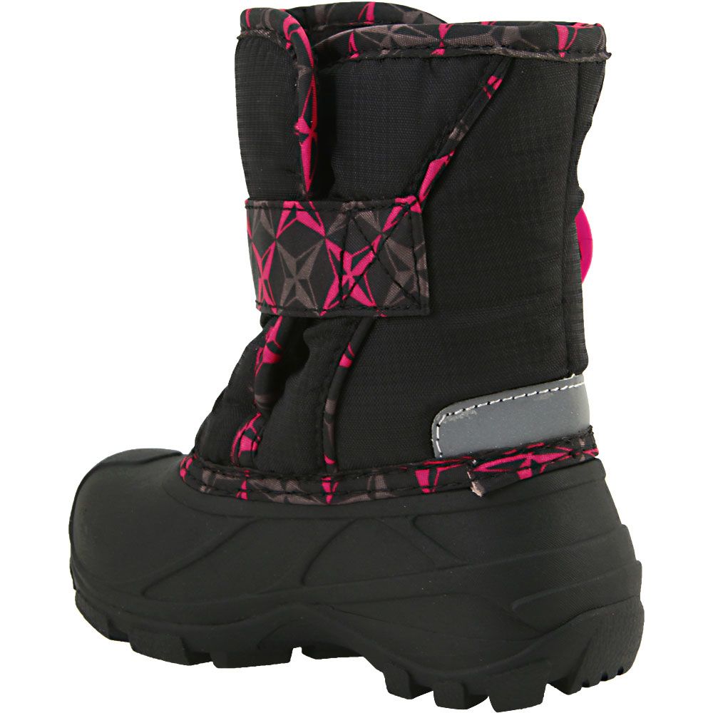 Absolute Canada Lumino Winter Boots - Baby Toddler Pink Back View