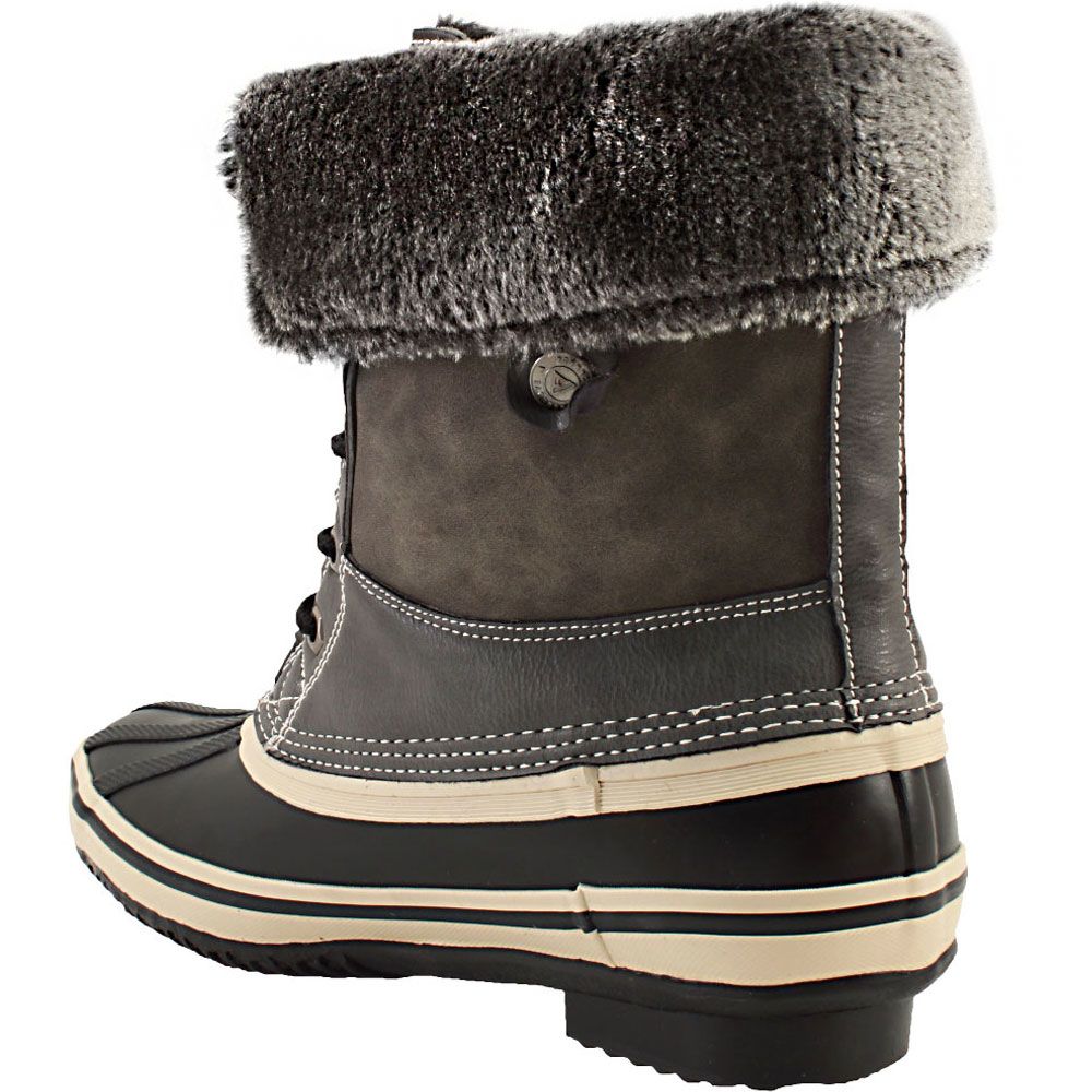 Absolute Canada Snowfield Winter Boots - Womens Black Back View