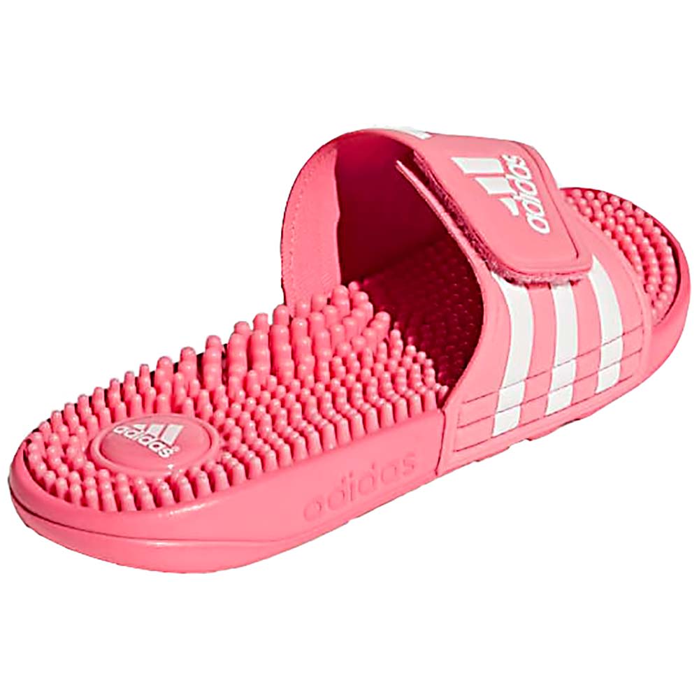 Adidas Adissage Slide Sandals - Womens Neon Pink Back View