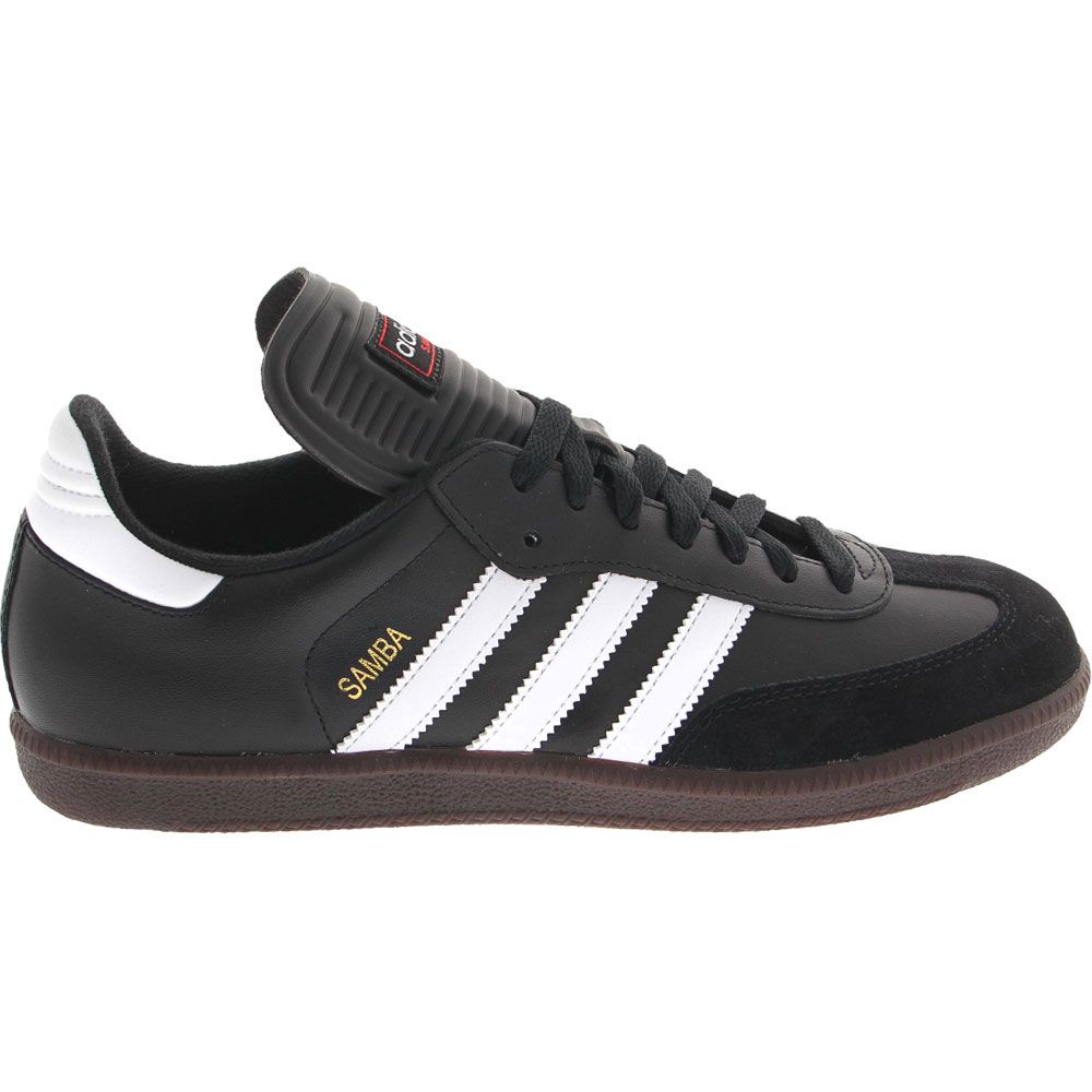 Adidas Samba Original Indoor Soccer Shoes - Mens Black White Side View