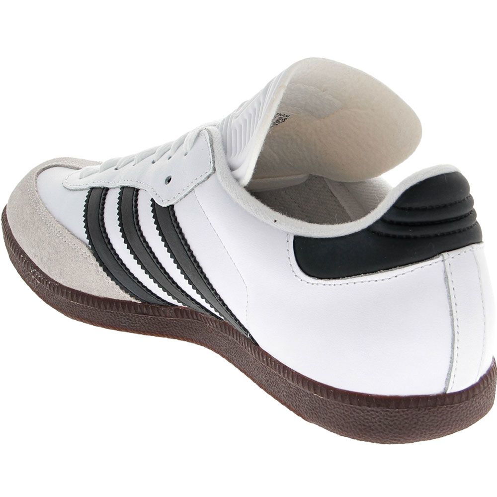 Adidas Samba Original Indoor Soccer Shoes - Mens White Black Back View