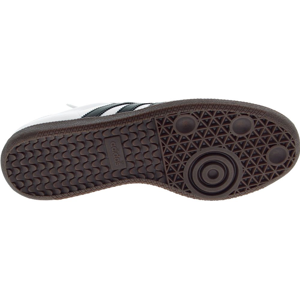 Adidas Samba Original Indoor Soccer Shoes - Mens White Black Sole View