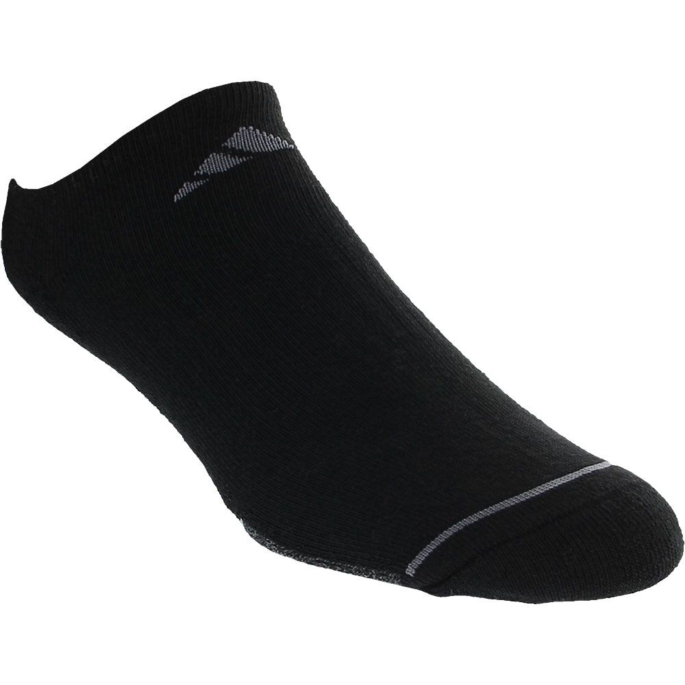 Adidas 3 Pack No Show 9-11 Socks Black Onix Grey
