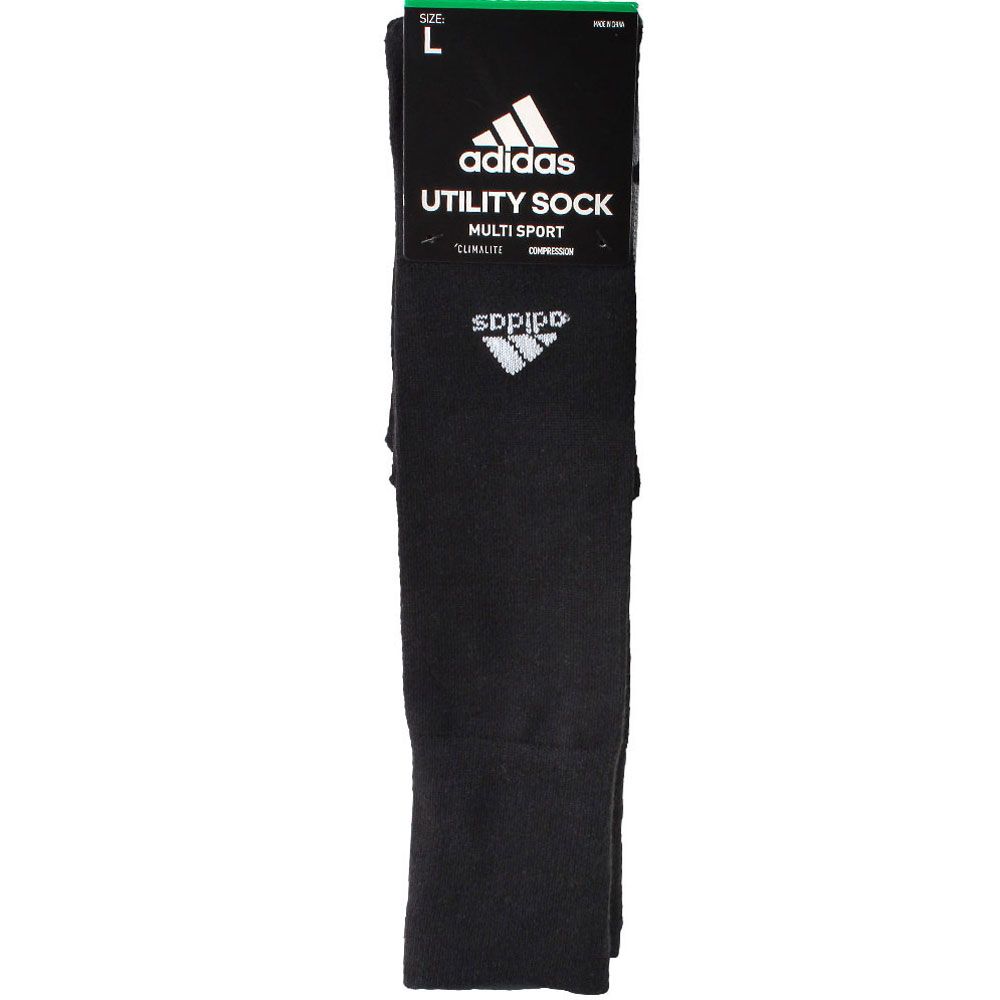 Adidas Utility Over the Calf Socks Black White Grey View 2