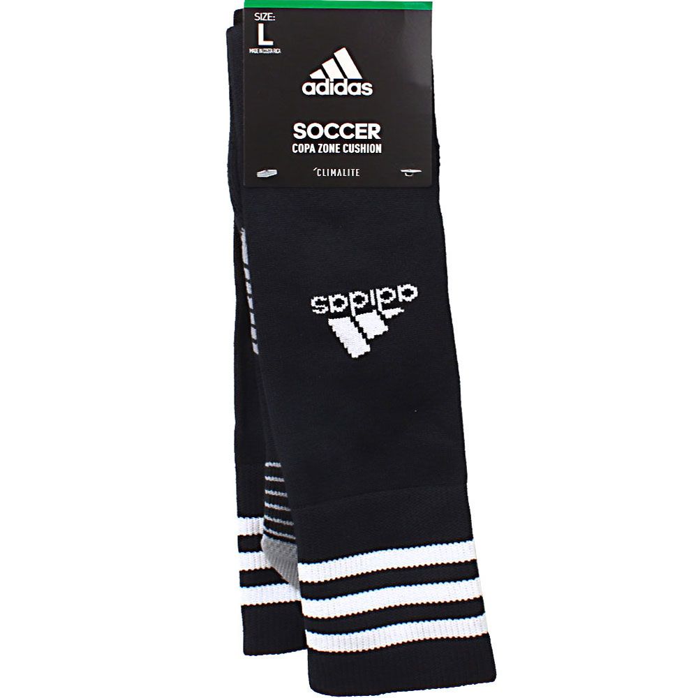 Adidas Copa Zone Cush 4 Socks Black White View 2