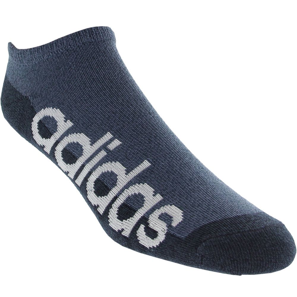 Adidas Youth Large Superlite 6pk Socks Blue Grey