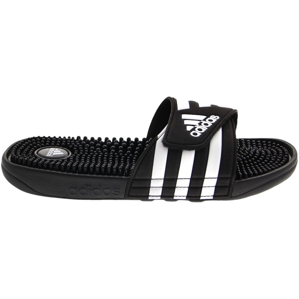 Adidas Adissage TU Slide Sandal - Mens Black White Side View