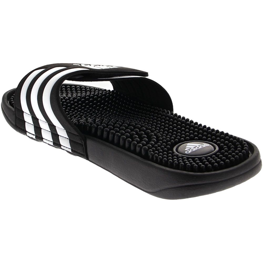 Adidas Adissage TU Slide Sandal - Mens Black White Back View