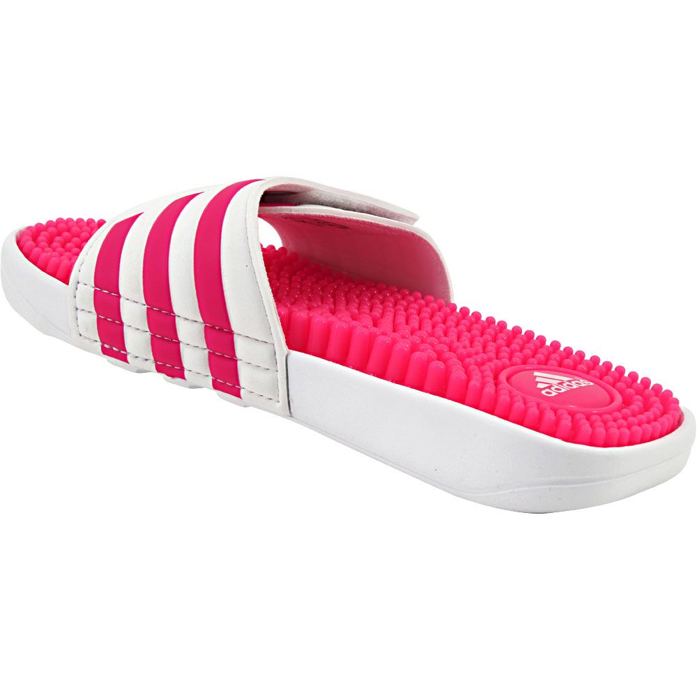 Adidas Adissage Slides Sandals - Boys | Girls White Pink Back View