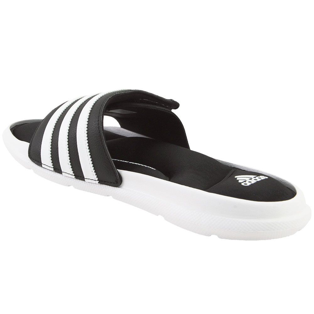 Adidas Superstar 5g Slide Sandals - Mens Black White Back View