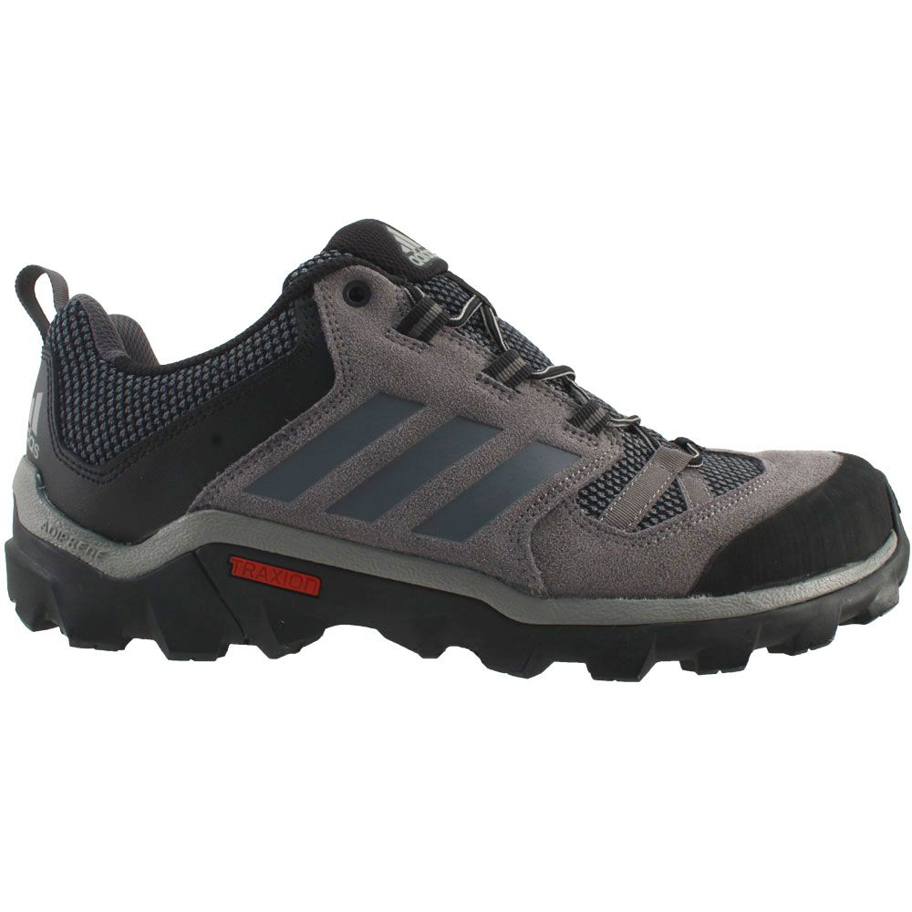 Adidas Caprock Hiking Shoes - Mens Granite Vista Grey Black Side View