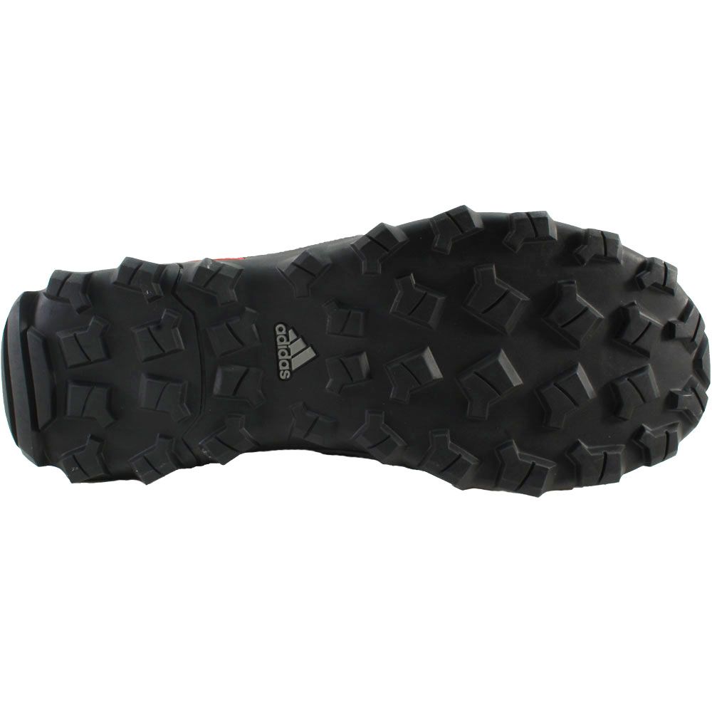 Adidas Caprock Hiking Shoes - Mens Granite Vista Grey Black Sole View