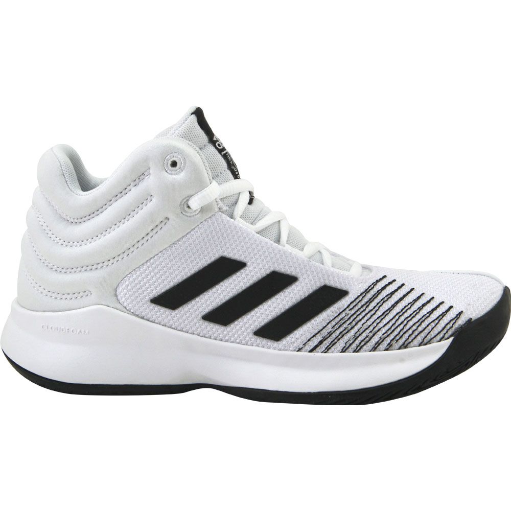 Adidas Pro Spark 2018 Basketball Shoes - Boys White Black