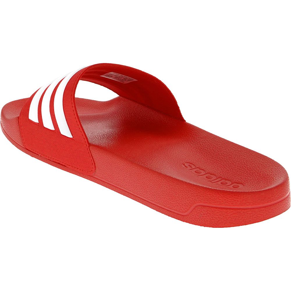 Adidas Adilette Shower Water Sandals - Mens Red Back View