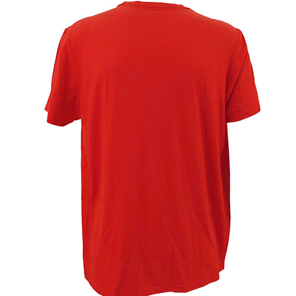 Adidas Badge Of Sport Classic T Shirts - Mens Red Black View 2