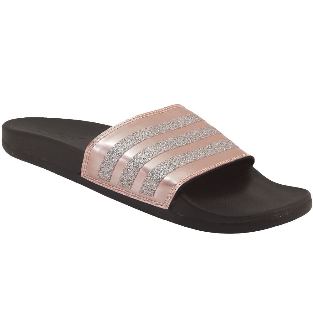 Adidas Adilette Cloudfoam Plus Expolorer Slides Sandals - Womens Grey
