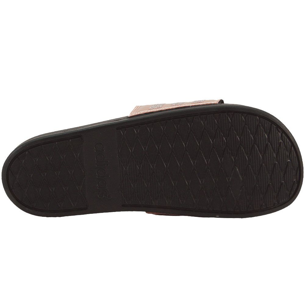 Adidas Adilette Cloudfoam Plus Expolorer Slides Sandals - Womens Grey Sole View