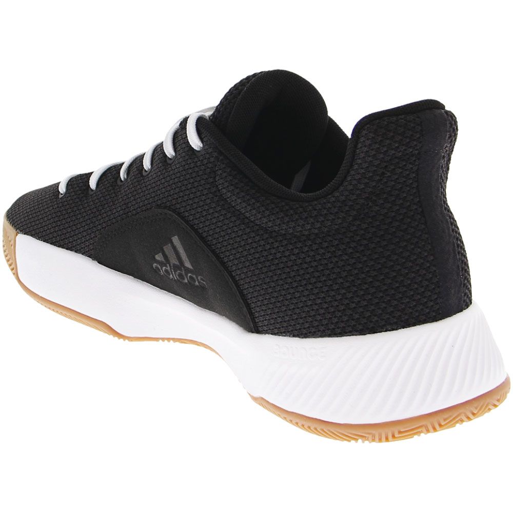 Adidas Probounce Madness Low Basketball Shoes - Mens Black White Back View