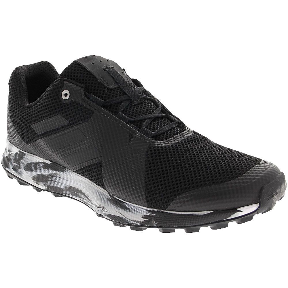 Adidas Terrex Two Trail Running Shoes - Mens Black Grey