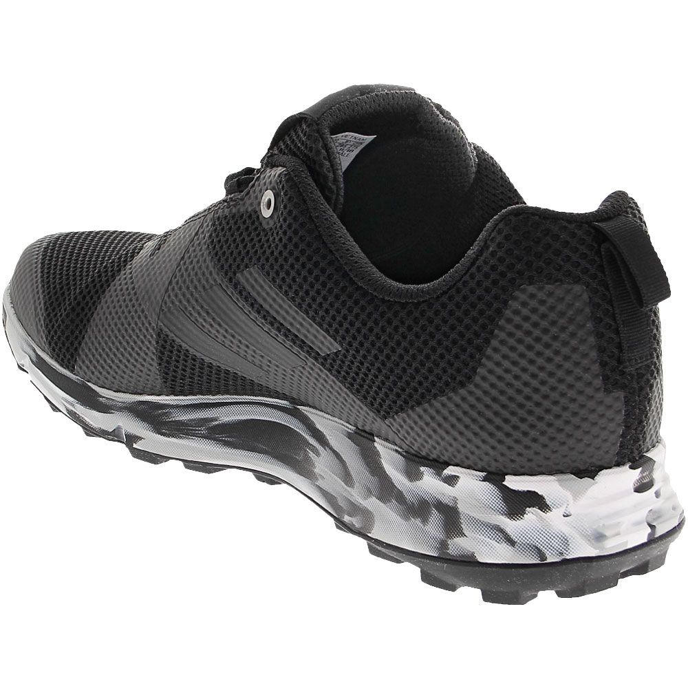 Adidas Terrex Two Trail Running Shoes - Mens Black Grey Back View