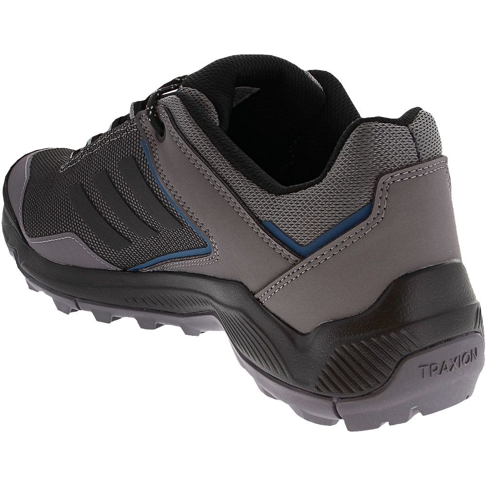 Adidas Terrex East Rail Hiking Shoes - Mens Grey Black Back View