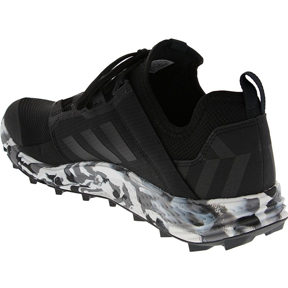 Adidas Terrex Speed Ld Hiking Shoes - Mens Black Carbon Camo Back View