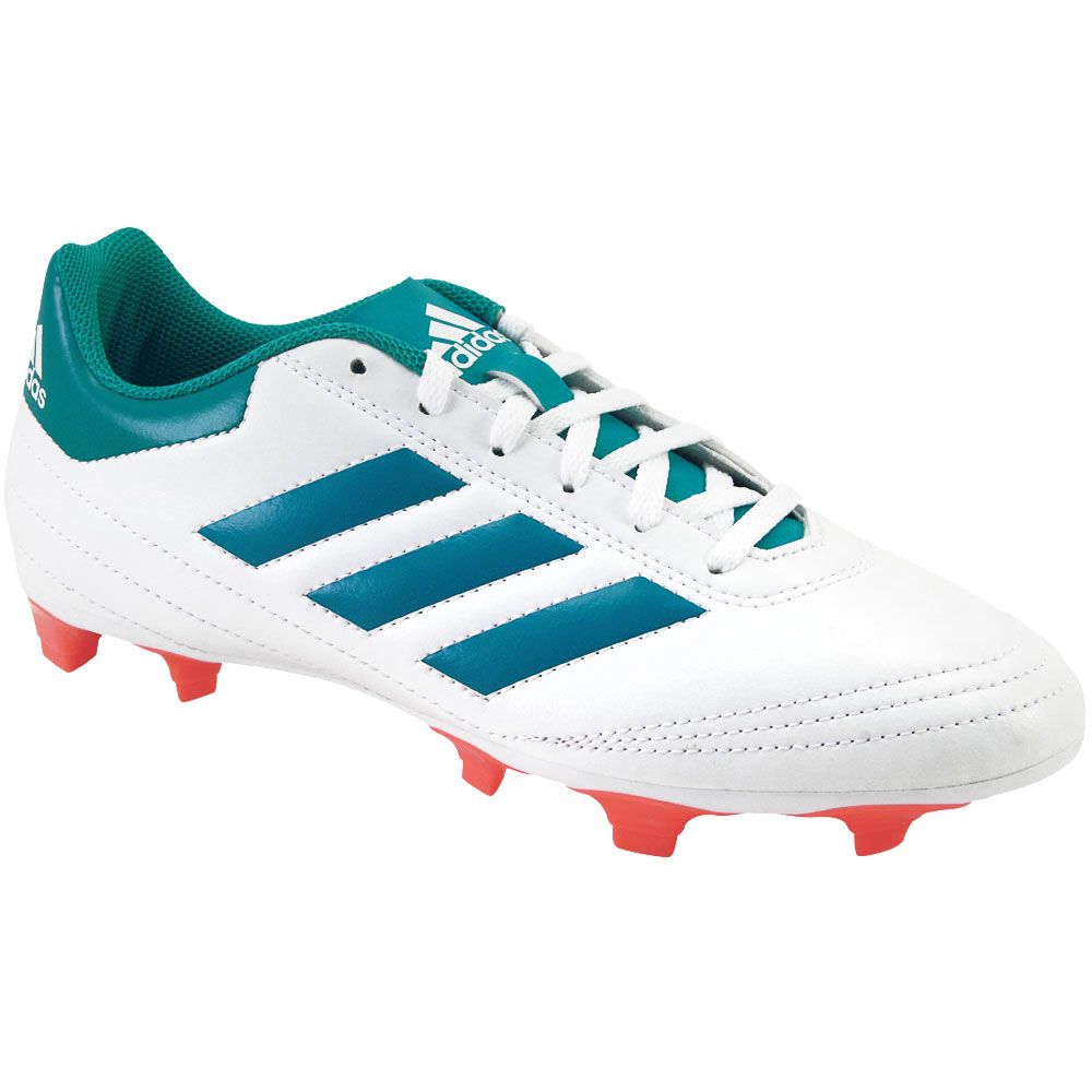 Adidas Goletto 6 FG Outdoor Soccer Cleats - Womens White Blue