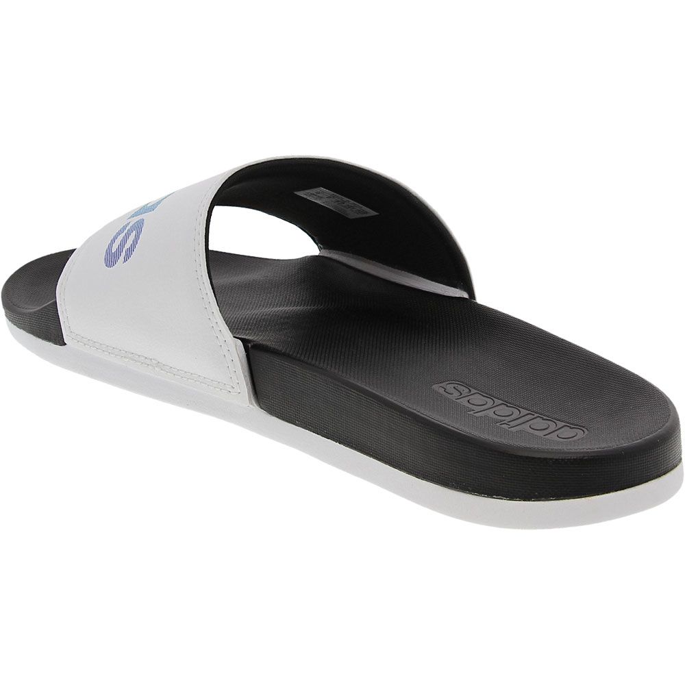Adidas Adilette Comfort Slide Sandals - Mens White Multi Back View