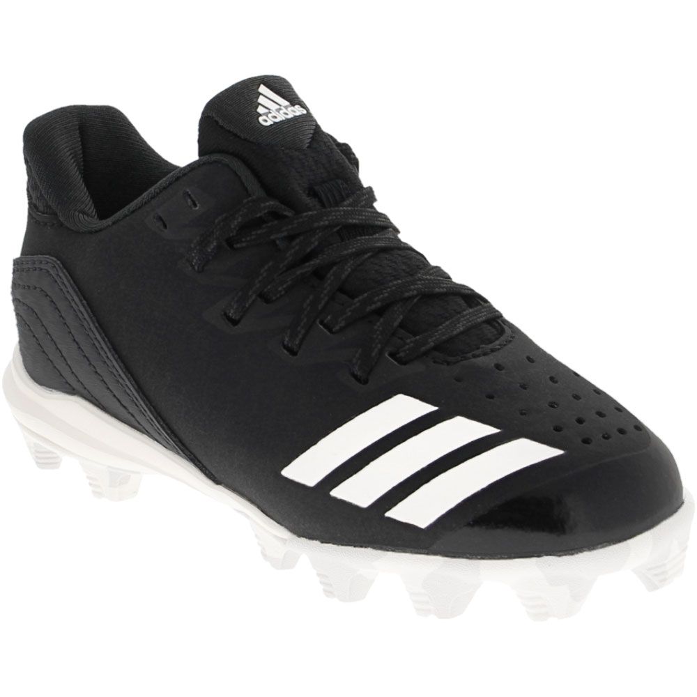 Adidas Icon 4 Md K Baseball Cleats - Boys Core Black Running White Carbon