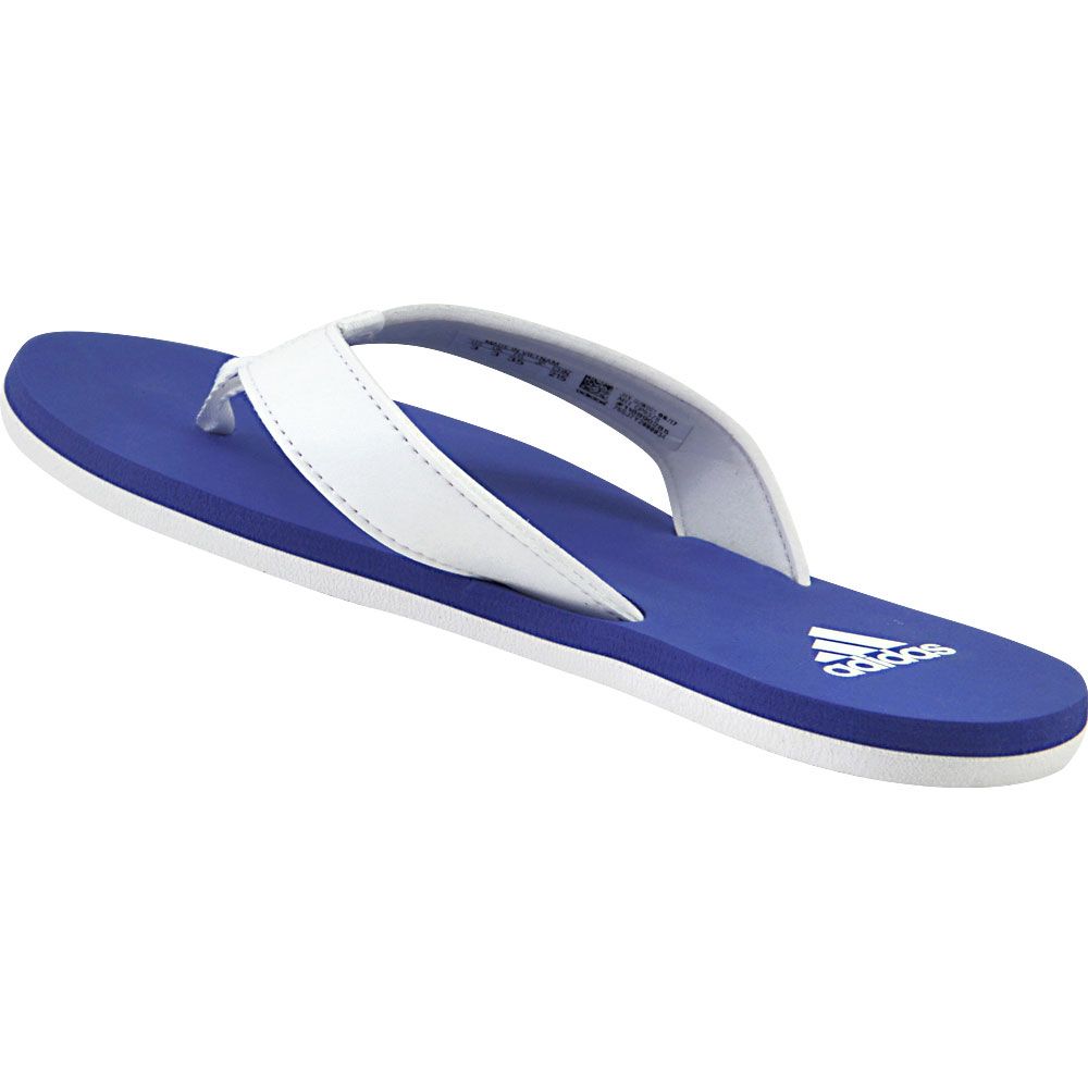 Adidas Beach Thong 2 K Sandals - Kids White Blue Back View